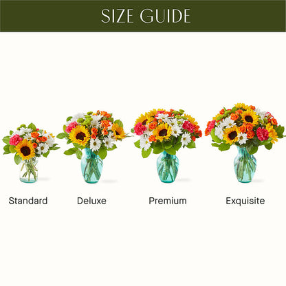 Sun-drenched Blooms Bouquet – FORGET-ME-NOT FLOWERS & GIFTS, Jacksonville NC