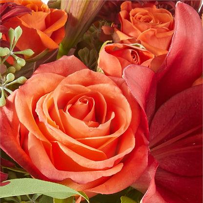 Crimson Leaves Bouquet – FORGET-ME-NOT FLOWERS & GIFTS, Jacksonville NC