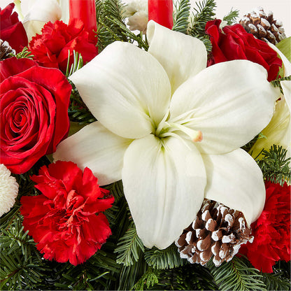 Seasonal Festivities Centerpiece – FORGET-ME-NOT FLOWERS & GIFTS, Jacksonville NC