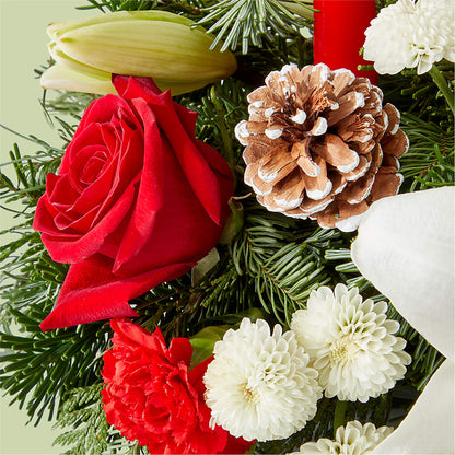 Seasonal Festivities Centerpiece – FORGET-ME-NOT FLOWERS & GIFTS, Jacksonville NC