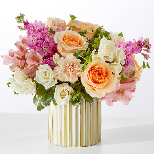 Paradise Bouquet with Ivory Vase – FORGET-ME-NOT FLOWERS & GIFTS, Jacksonville NC