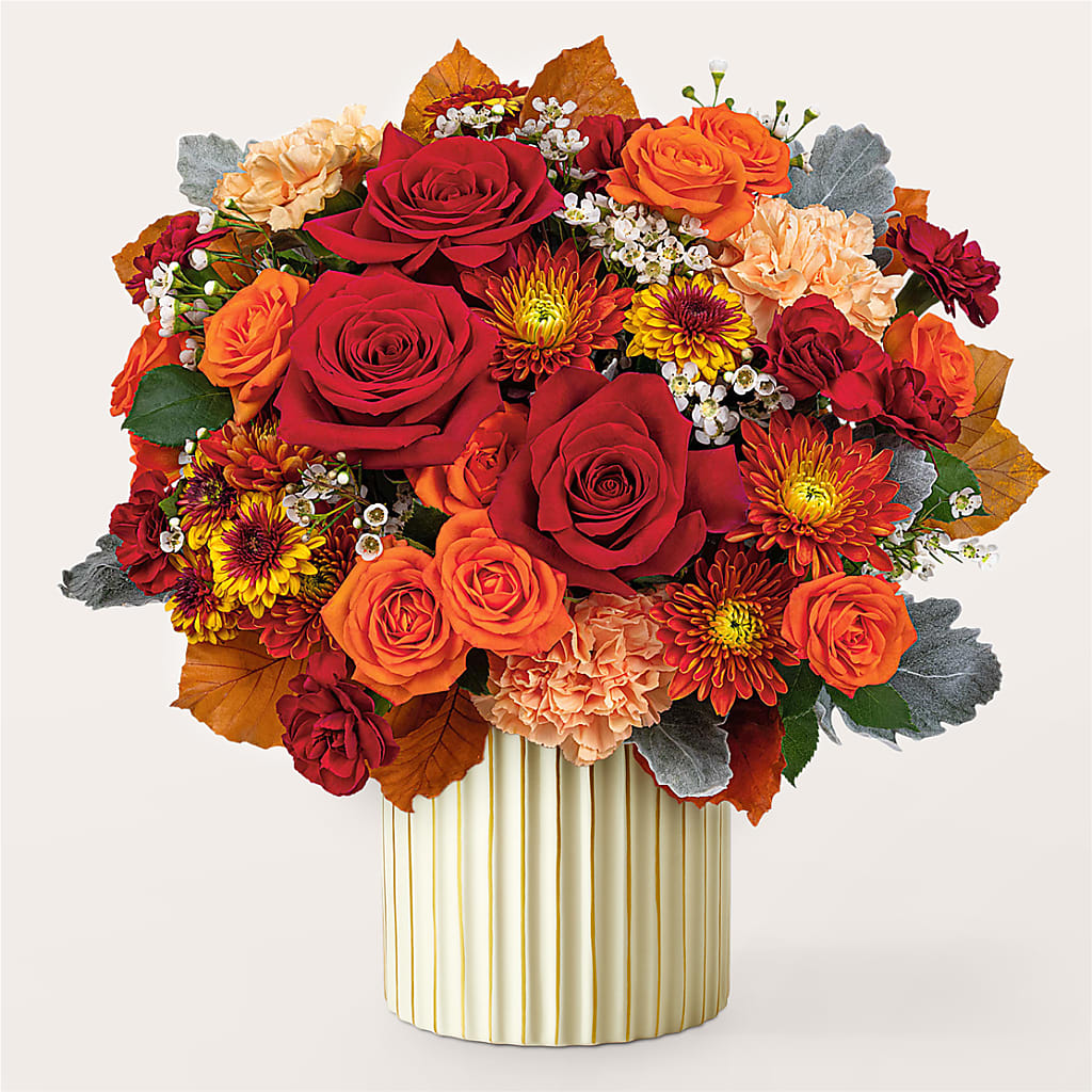 Merlot Bouquet with Ivory Vase – FORGET-ME-NOT FLOWERS & GIFTS, Jacksonville NC