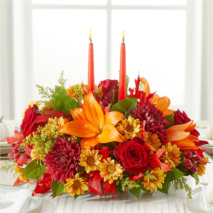 Autumn's Embrace Centerpiece – FORGET-ME-NOT FLOWERS & GIFTS, Jacksonville NC