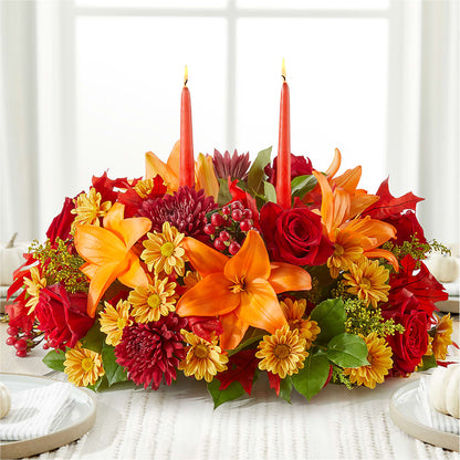 Autumn's Embrace Centerpiece – FORGET-ME-NOT FLOWERS & GIFTS, Jacksonville NC